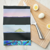 ニュージーランドの北の島風景 キッチンタオル (四つ折り)