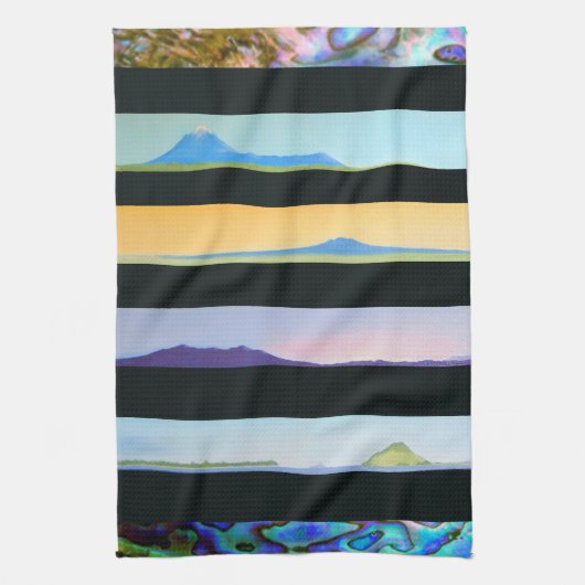 ニュージーランドの北の島風景 キッチンタオル (縦)