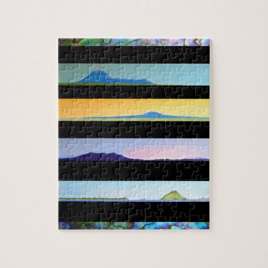 ニュージーランドの北の島風景 ジグソーパズル (縦)