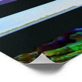 ニュージーランドの北の島風景 ポスター (角)