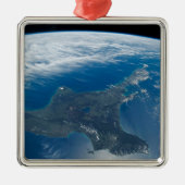 ニュージーランドの北島。 メタルオーナメント (正面)