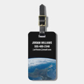 ニュージーランドの北島。 ラゲッジタグ (正面縦)