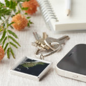 ニュージーランドの南の島の大部分のビュー キーホルダー (側面)