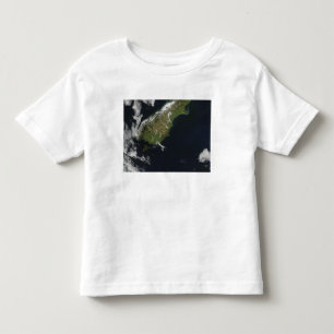 ニュージーランドの南の島の大部分のビュー トドラーTシャツ