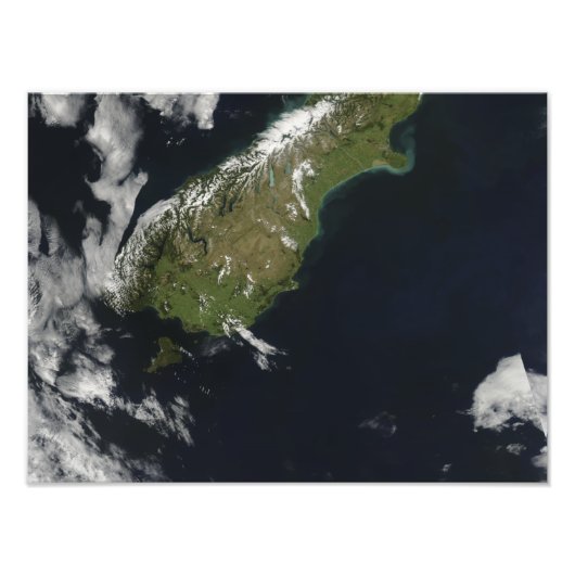 ニュージーランドの南の島の大部分のビュー フォトプリント            (正面)