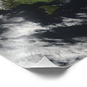 ニュージーランドの南の島の大部分のビュー フォトプリント            (角)