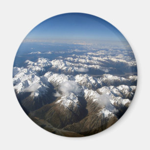 ニュージーランドの南島山の空の眺め マグネット