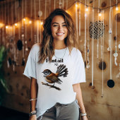 ニュージーランドの固有種の鳥、オウギビタキ Tシャツ