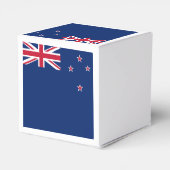 ニュージーランドの国旗付きの愛国的なお菓子入れボックス フェイバーボックス (裏面サイド)