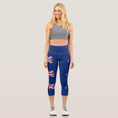 ニュージーランドの国旗 カプリレギンス (正面)