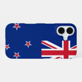 ニュージーランドの国旗 iPhone 16ケース (裏面横)