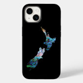 ニュージーランドの地図ポーアケースメイトiPhoneケース Case-Mate iPhoneケース (裏面)