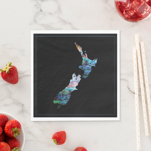 ニュージーランドの地図ポーアナプキン スタンダードランチョンナプキン (インサイチュ)