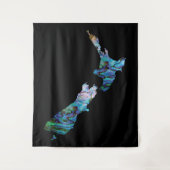 ニュージーランドの地図ポーア タペストリー (正面)