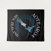 ニュージーランドの地図ポーア タペストリー (正面(横))