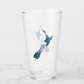 ニュージーランドの地図ポーア タンブラーグラス (裏面)