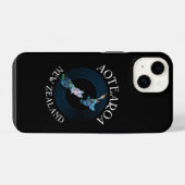 ニュージーランドの地図ポーア iPhoneケース (裏面横)