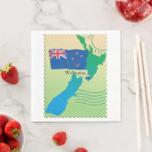 ニュージーランドの地図紙ナプキンス スタンダードランチョンナプキン (インサイチュ)