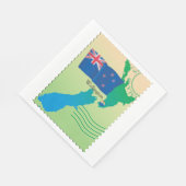 ニュージーランドの地図紙ナプキンス スタンダードランチョンナプキン (角)