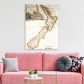 ニュージーランドの地図 キャンバスプリント (インサイチュ (リビング))