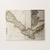 ニュージーランドの地図 ジグソーパズル (横)