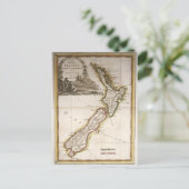 ニュージーランドの地図 ポストカード (スタンド正面)