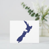 ニュージーランドの地図 ポストカード (スタンド正面)