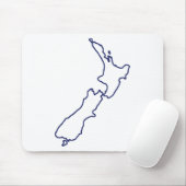 ニュージーランドの地図 マウスパッド (マウス)