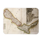 ニュージーランドの地図 マグネット (横)