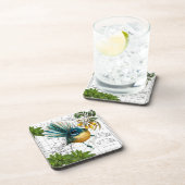 ニュージーランドの天然鳥のコースターセット コースター (右側)