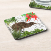 ニュージーランドの天然鳥のコースターセット コースター (左側)