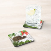 ニュージーランドの天然鳥のコースターセット コースター (右側)