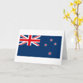 ニュージーランドの旗の挨拶状 カード (黄色い花)