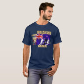 ニュージーランドの旗32の修飾の国 Tシャツ (正面フル)