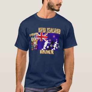 ニュージーランドの旗32の修飾の国 Tシャツ