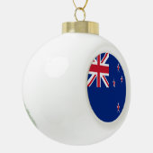 ニュージーランドの旗 セラミックボールオーナメント (左)