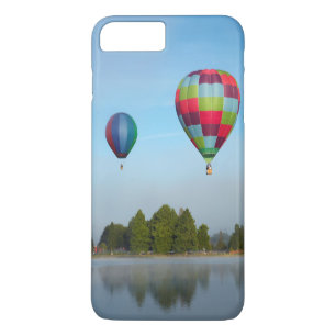ニュージーランドの湖上の熱気球 iPhone 8 PLUS/7 PLUSケース
