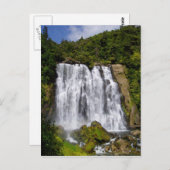 ニュージーランドの滝 ポストカード (正面/裏面)
