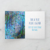 ニュージーランドの父の日カード KIWI PAUA カード (内部)