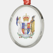 ニュージーランドの紋章付き外衣 メタルオーナメント (左)