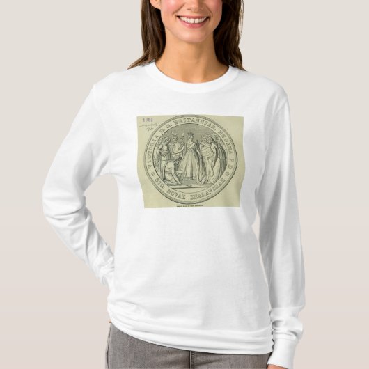 ニュージーランドの素晴らしいシール Tシャツ (正面)