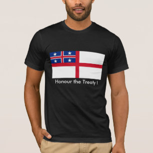 ニュージーランドの統一されたな種族の旗 Tシャツ