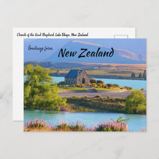 ニュージーランドの良い羊飼いの教会 ポストカード (正面/裏面)
