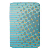 ニュージーランドの色 – 密度(ターコイズ) バスマット (正面縦)