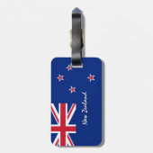 ニュージーランドの荷物タグ、愛国的なキウイ国旗 ラゲッジタグ (裏面縦)