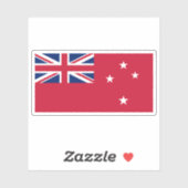 ニュージーランドの赤い看板（赤いダスター） シール (シート)