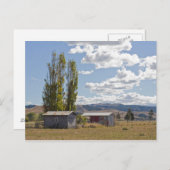 ニュージーランドの農小屋 ポストカード (正面/裏面)
