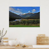 ニュージーランドの道端ビュー ポスター (キッチン)