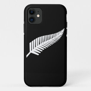 ニュージーランドの銀製シダの旗 iPhone 11 ケース