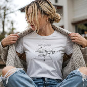 ニュージーランドの風景スケッチ Tシャツ